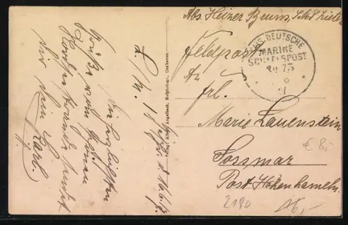 AK Cuxhaven, Telegraphengebäude, Alte liebe und Teil des alten Hafens