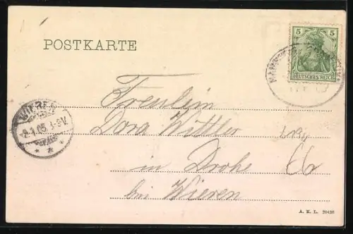 AK Cuxhaven, Alte Liebe von der See gesehen