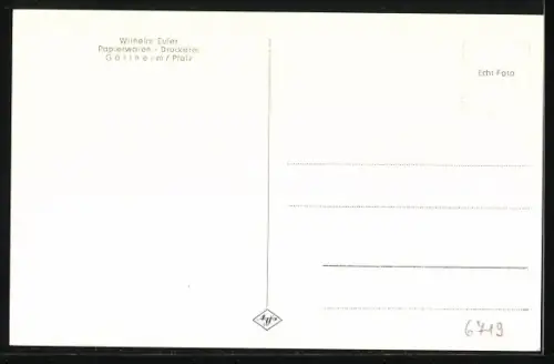 AK Göllheim /Pfalz, Oberes Tor, Kath. Kirche, Prot. Kirche, Unteres Tor, Dorfbrunnen, Königskreuz