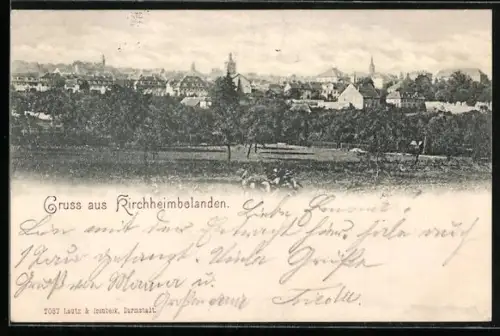 AK Kirchheimbolanden, Totalansicht des Ortes