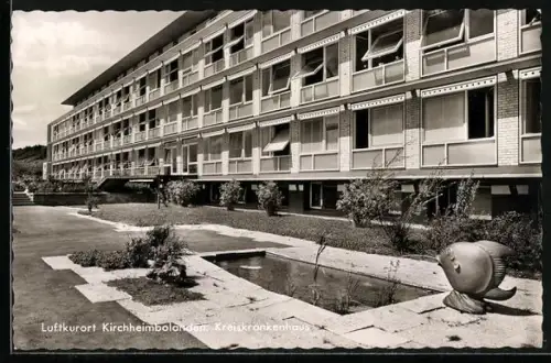 AK Kirchheimbolanden, Kreiskrankenhaus mit Brunnen