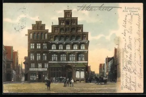 AK Lüneburg, alte Häuser am Sand