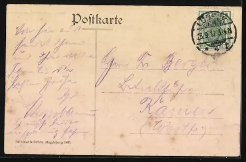 AK Travemünde, Strassenpartie mit Villen