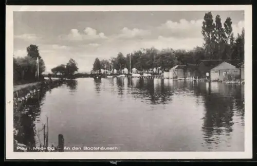AK Plau i. Mecklbg., An den Bootshäusern