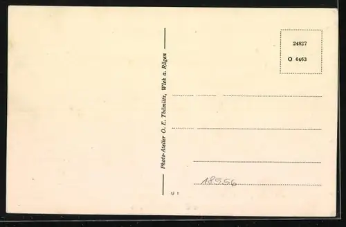 AK Wiek a. Rügen, Blick zur Kirche