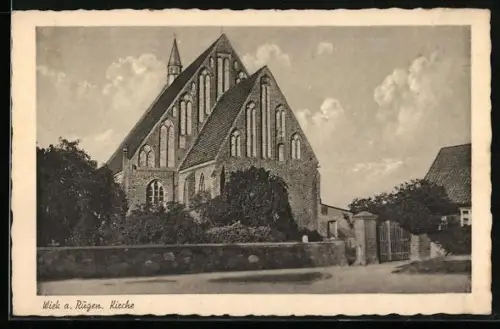 AK Wiek a. Rügen, An der Kirche