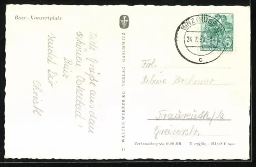 AK Binz, Partie am Konzertplatz