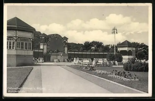 AK Göhren a. Rügen, Konzertplatz