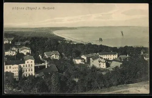 AK Göhren /Rügen, Blick v. Nordperd