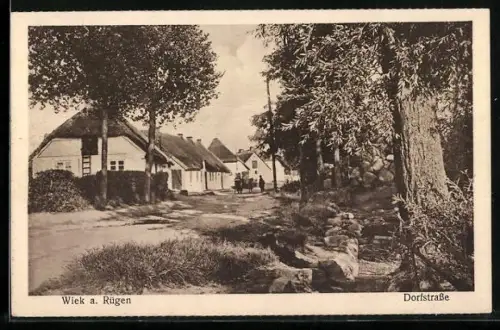 AK Wiek a. Rügen, Dorfstrasse