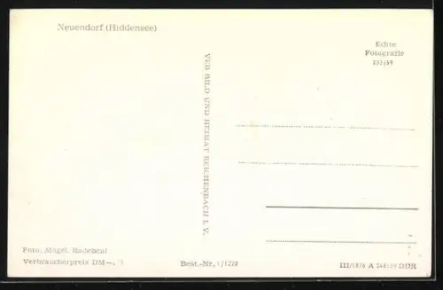 AK Neuendorf /Hiddensee, Blick zum Ort