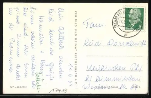 AK Ahlbeck / Ostseebad, Partie am Strand, Wappen