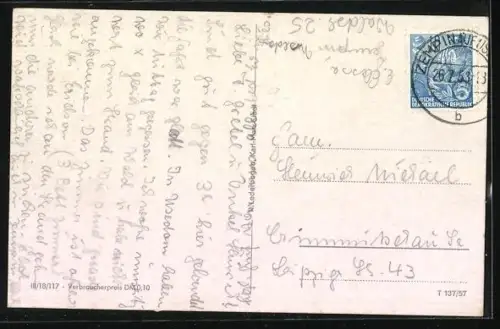 AK Zempin auf Usedom, Waldstrasse