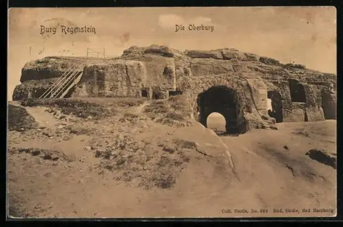 AK Blankenburg /Harz, Burg Regenstein, Oberburg