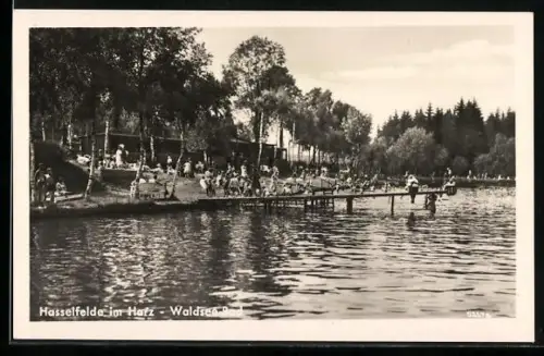AK Hasselfelde im Harz, Waldsee-Bad
