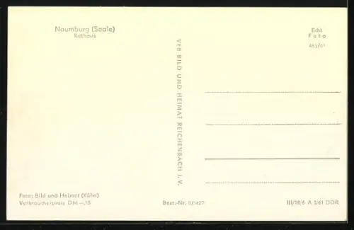 AK Naumburg /Saale, Partie am Rathaus