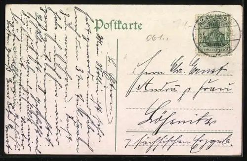 AK Halle a. S., Blick vom Hausberg auf Giebichenstein