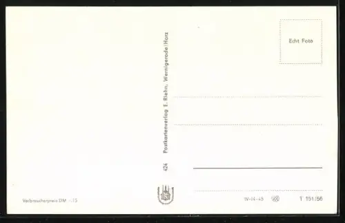 AK Wernigerode /Harz, FDGB-Erholungsheim Thomas Müntzer