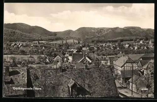 AK Darlingerode /Harz, Ortsansicht mit Blick auf die Dächer