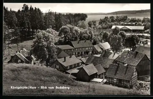 AK Königshütte /Harz, Blick vom Bocksberg