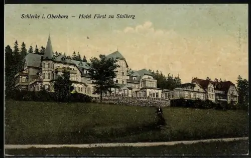 AK Schierke i. Oberharz, Hotel Fürst zu Stolberg