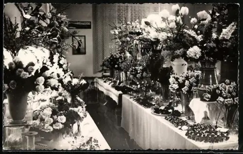 AK Sebnitz /Sächs. Schweiz, älteste Kunstblumenschau, Fa. C. F. Sturm