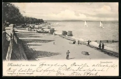 AK Niendorf an der Ostsee, Strandpartie