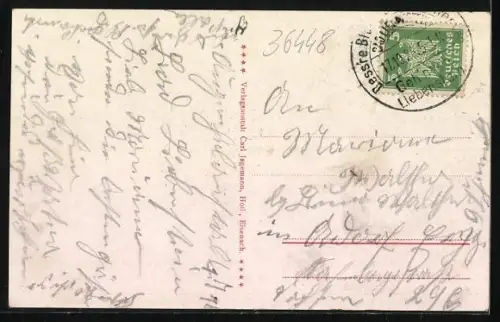 AK Bad Liebenstein /Thür., Die Quelle und Gasthaus Thüringen