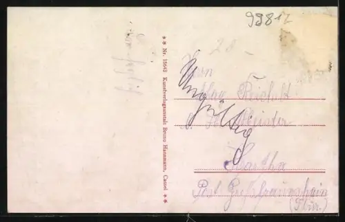 AK Eisenach, Ortsansicht mit der Wartburg