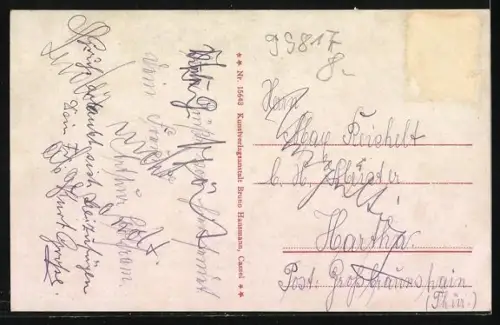 AK Eisenach, Ortsansicht mit der Wartburg