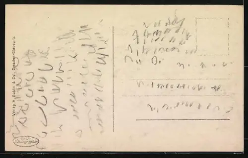 AK Ruhla in Thür., Blick auf das Stadtbad und die Villen im Hintergrund