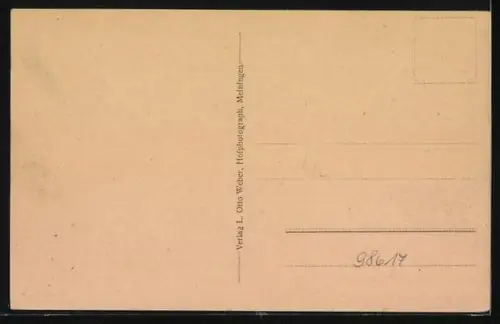 AK Meiningen, Blick auf die Bogenbrücke