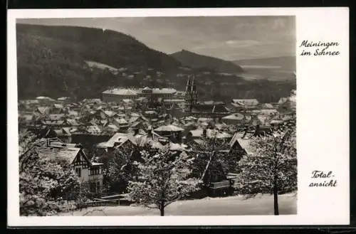 AK Meiningen, Totalansicht im Winter