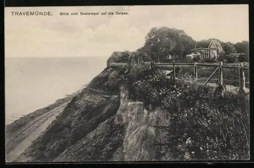 AK Travemünde, Blick vom Seetempel auf die Ostsee
