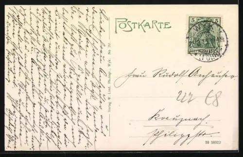 AK Wyk a. F., Strandpartie mit Strandkörben und Ruderboot