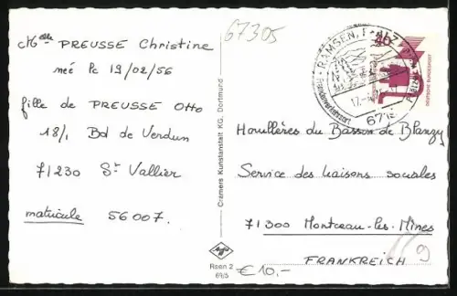 AK Ramsen /Pfalz, Totalansicht, Ferienheim und Protestantische Kirche