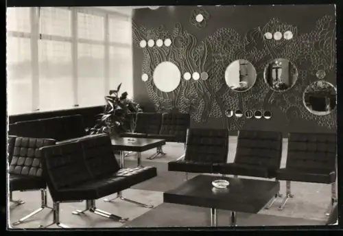 AK Zinnowitz /Wolgast, FDGB-Ferienheim IG Wismut, Fereinheim Roter Oktober, Wandelhalle