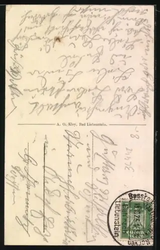 AK Liebenstein i. Thür., Eingang zur Ruine Liebenstein