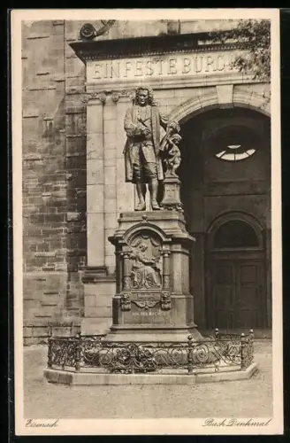 AK Eisenach, Johann Sebastian Bach-Denkmal
