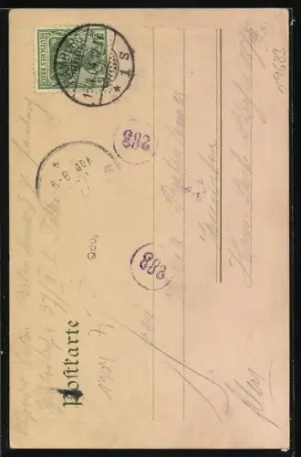 AK Hamburg, Kaiser Wilhelm Denkmal