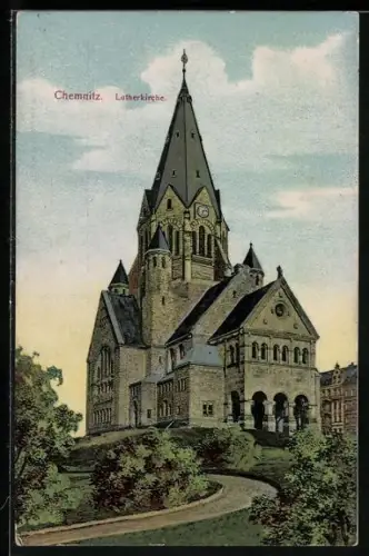AK Chemnitz, Partie an der Lutherkirche
