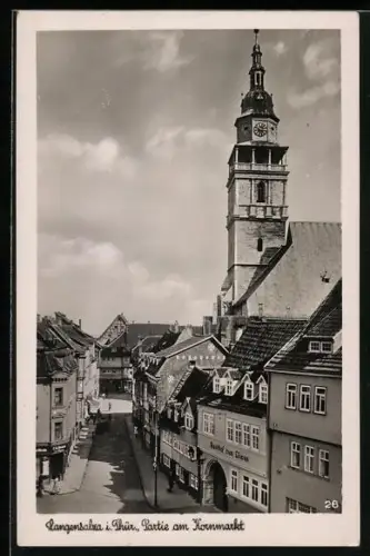 AK Langensalza, Partie am Kornmarkt