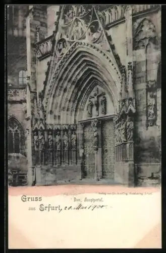 AK Erfurt, Dom, Hauptportal