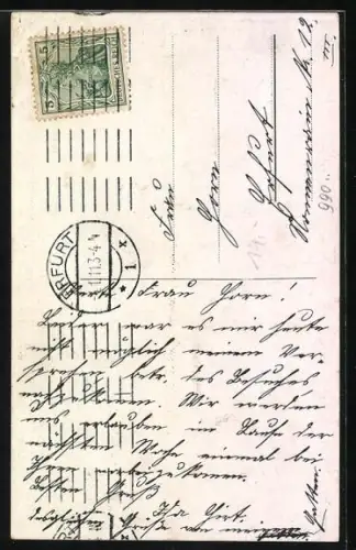 AK Alt-Erfurt, St. Aegidienkirche mit Geschäften und Eingang zur Krämerbrücke