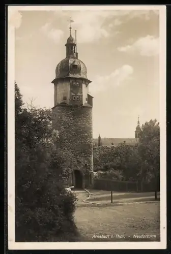 AK Arnstadt i. Thür., Ansicht vom Neutorturm