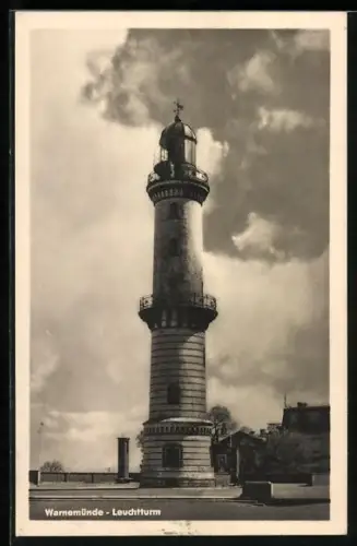 AK Warnemünde, Ansicht vom Leuchtturm