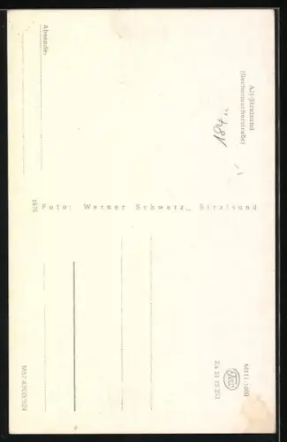 AK Stralsund, Partie in der Bechermacherstrasse, Alt-Stralsund