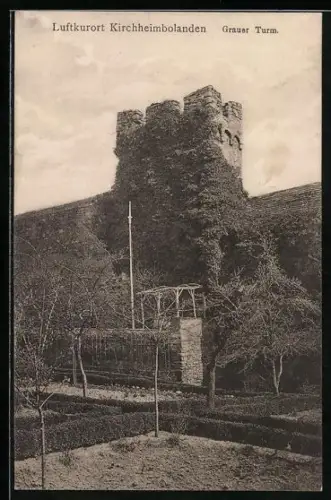 AK Kirchheimbolanden, Grauer Turm, Totalansicht