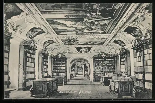 AK Kremsmünster, Bibliothek, Innenansicht