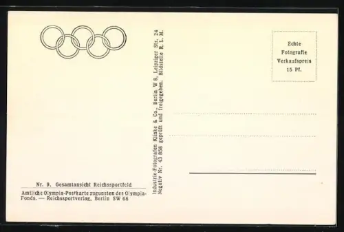 AK Berlin, Olympiastadion mit dem Maifeld